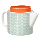 Orla Kiely Ceramic Teapot - Linear Stem Duck Egg Blue