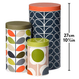 Orla Kiely Set of 3 Storage Tins/Canisters - Assorted