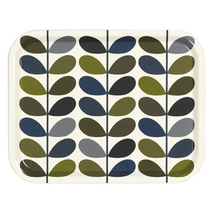 Orla Kiely Medium Tray - Multi Stem Khaki Marine