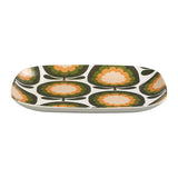 Orla Kiely Bamboo Large Plate - Cantaloupe Melon Khaki