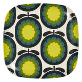Orla Kiely Bamboo Large Plate - Cantaloupe Melon Marine