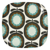 Orla Kiely Bamboo Large Plates - Cantaloupe Melon Walnut (Set of 4)