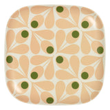 Orla Kiely Bamboo Side Plates - Acorn Spot Pale Rose (Set of 4)