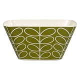 Orla Kiely Bamboo Salad Bowl - Linear Stem Seagrass Green