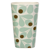 Orla Kiely Bamboo Tumblers (450ml) - Acorn Spot Duck Egg Blue (Set of 6)
