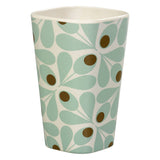 Orla Kiely Bamboo Tumblers (450ml) - Acorn Spot Duck Egg Blue (Set of 4)