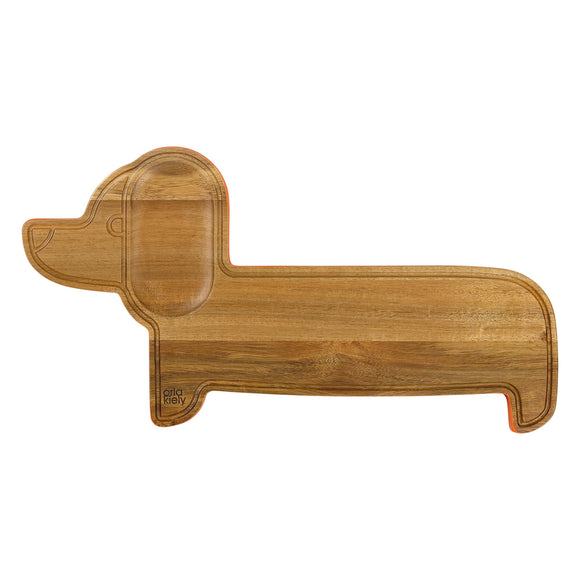 Orla Kiely Wooden Serving/Chopping Board - Dachshund Persimmon