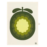 Orla Kiely Set of 2 Tea Towels - Cantaloupe Melon Olive