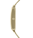 Orla Kiely Interchangeable Gold Mesh Bracelet and Tan Leather Strap Watch