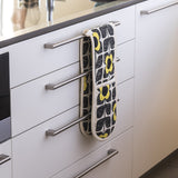 Orla Kiely Double Oven Glove - Scribble Square Flower Primrose