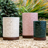 Orla Kiely Ceramic Lantern (Medium) - Linear Stem Cream
