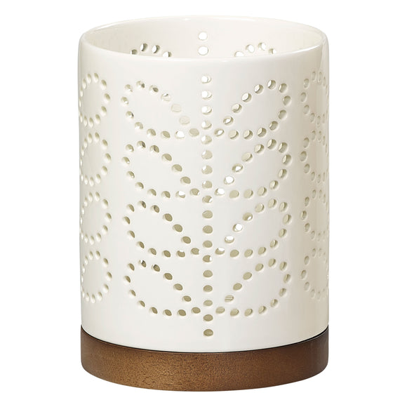 Orla Kiely Ceramic Lantern (Medium) - Linear Stem Cream