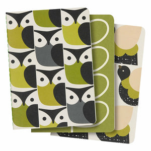 Orla Kiely A6 Mini Notebooks (Set of 3) - Birds