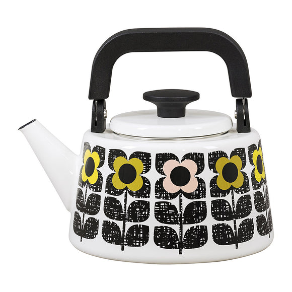 Orla Kiely Enamel Kettle - Scribble Square Flower Multi