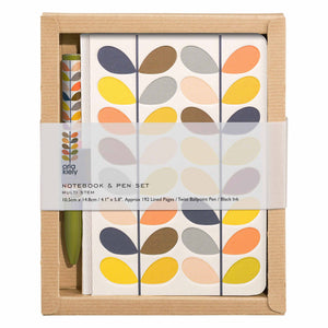 Orla Kiely Notebook & Pen Set - Multi Stem