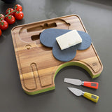 Orla Kiely Wooden Cheese Board with Knives - Ela Elephant