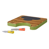 Orla Kiely Wooden Cheese Board with Knives - Ela Elephant