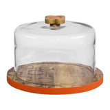 Orla Kiely Wooden Serving Dome - Abacus Flower
