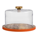 Orla Kiely Wooden Serving Dome - Abacus Flower