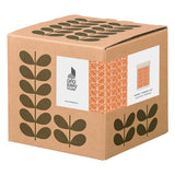 Orla Kiely Enamel Storage Jar with Lid - Linear Stem Persimmon