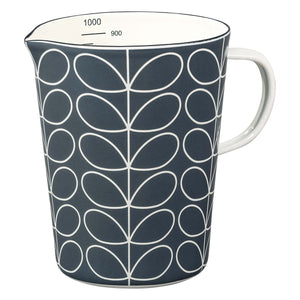 Orla Kiely Enamel Measuring Jug (Large) - Linear Stem Slate