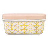 Orla Kiely Enamel Butter Dish - Linear Stem Dandelion