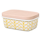 Orla Kiely Enamel Butter Dish - Linear Stem Dandelion