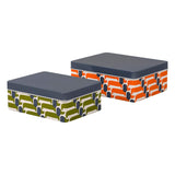 Orla Kiely Set of 2 Storage Tins - Dachshund