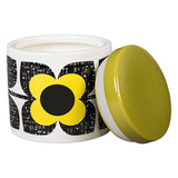 Orla Kiely Ceramic Storage Jar with Lid (1 Litre) - Scribble Square Flower Sunshine