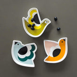 Orla Kiely Set of 3 Ceramic Snack Dishes/Bowls - Birds