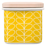 Orla Kiely Enamel Storage Jar with Lid - Linear Stem Dandelion