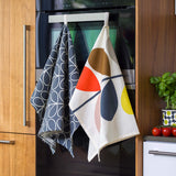 Orla Kiely Set of 2 Tea Towels - Multi Stem Slate