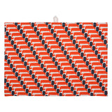 Orla Kiely Set of 2 Tea Towels - Dachshund Persimmon