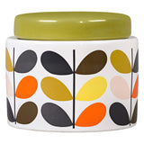 Orla Kiely Small Ceramic Storage Jar with Lid - Multi Stem