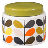 Orla Kiely Small Ceramic Storage Jar with Lid - Multi Stem