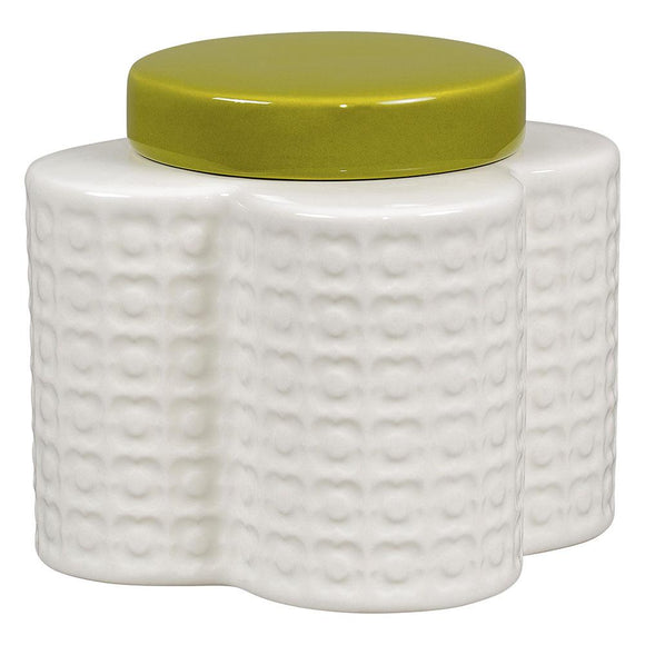 Orla Kiely Small Ceramic Flower Shaped Storage Jar - Pressed Flower