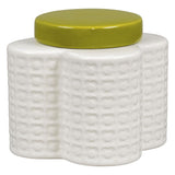 Orla Kiely Small Ceramic Flower Shaped Storage Jar - Pressed Flower
