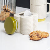 Orla Kiely Small Ceramic Flower Shaped Storage Jar - Pressed Flower
