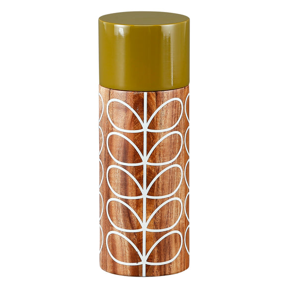 Orla Kiely Acacia Wood Salt/Pepper Mill - Solid Stem Cream