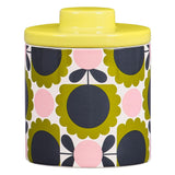Orla Kiely Large Ceramic Storage Jar - Scallop Flower Forest