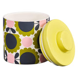 Orla Kiely Large Ceramic Storage Jar - Scallop Flower Forest