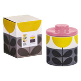 Orla Kiely Large Ceramic Storage Jar - Sunflower Ochre