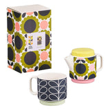 Orla Kiely Tea for One Set (Teapot & Mug) - Scallop Flower Forest