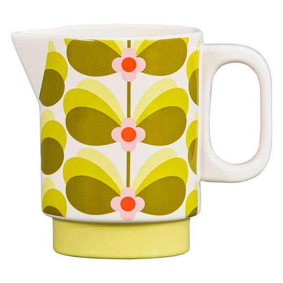 Orla Kiely Ceramic Milk Jug - Butterfly Stem Dandelion