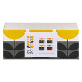 Orla Kiely Set of 4 Ceramic Stacking Mugs - Sunflower Multi