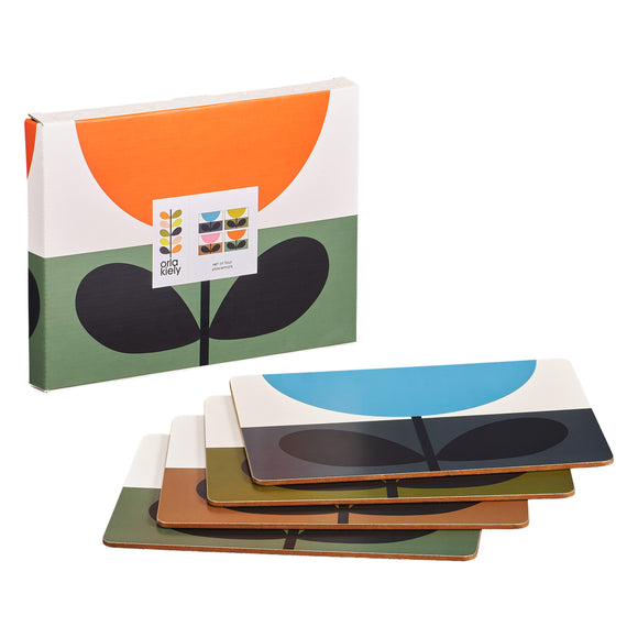 Orla Kiely Set of 4 Placemats - Sunflower Multi