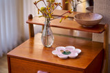 Orla Kiely Ceramic Trinket Tray - 6 Petal Flower Pastel Pink