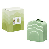 Orla Kiely Ceramic Layered Vase - Buttercup Flower Pastel Green