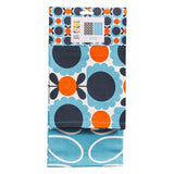 Orla Kiely Set of 2 Tea Towels - Scallop Flower Sky
