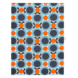 Orla Kiely Set of 2 Tea Towels - Scallop Flower Sky